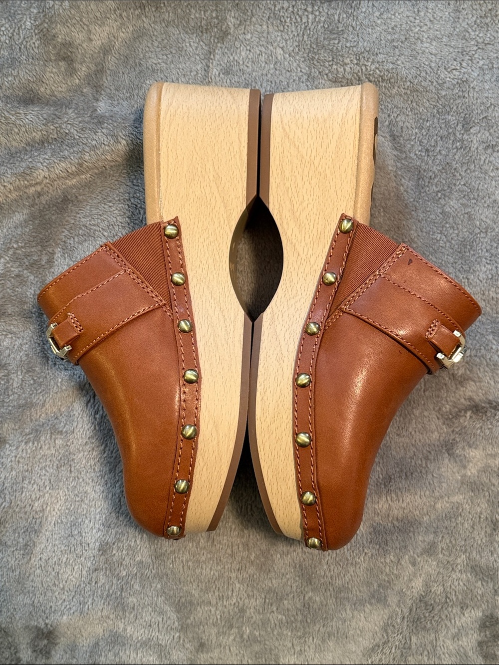 Sam Edelman Cognac Colored Clogs / Mules NWOT - Picture 4 of 9